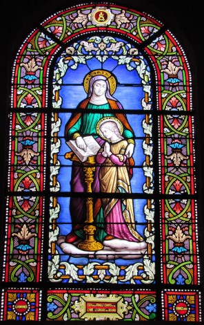 동정 마리아의 교육_photo by FredSeiller_in the Church of Saint-Pierre in Baden_France.jpg
